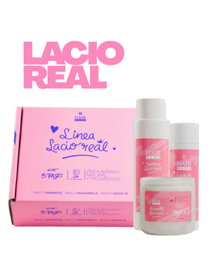 Kit Lacio Real: Shampoo Lacio Real - Mascarilla Lacio Real - Leave-in Lacio Real