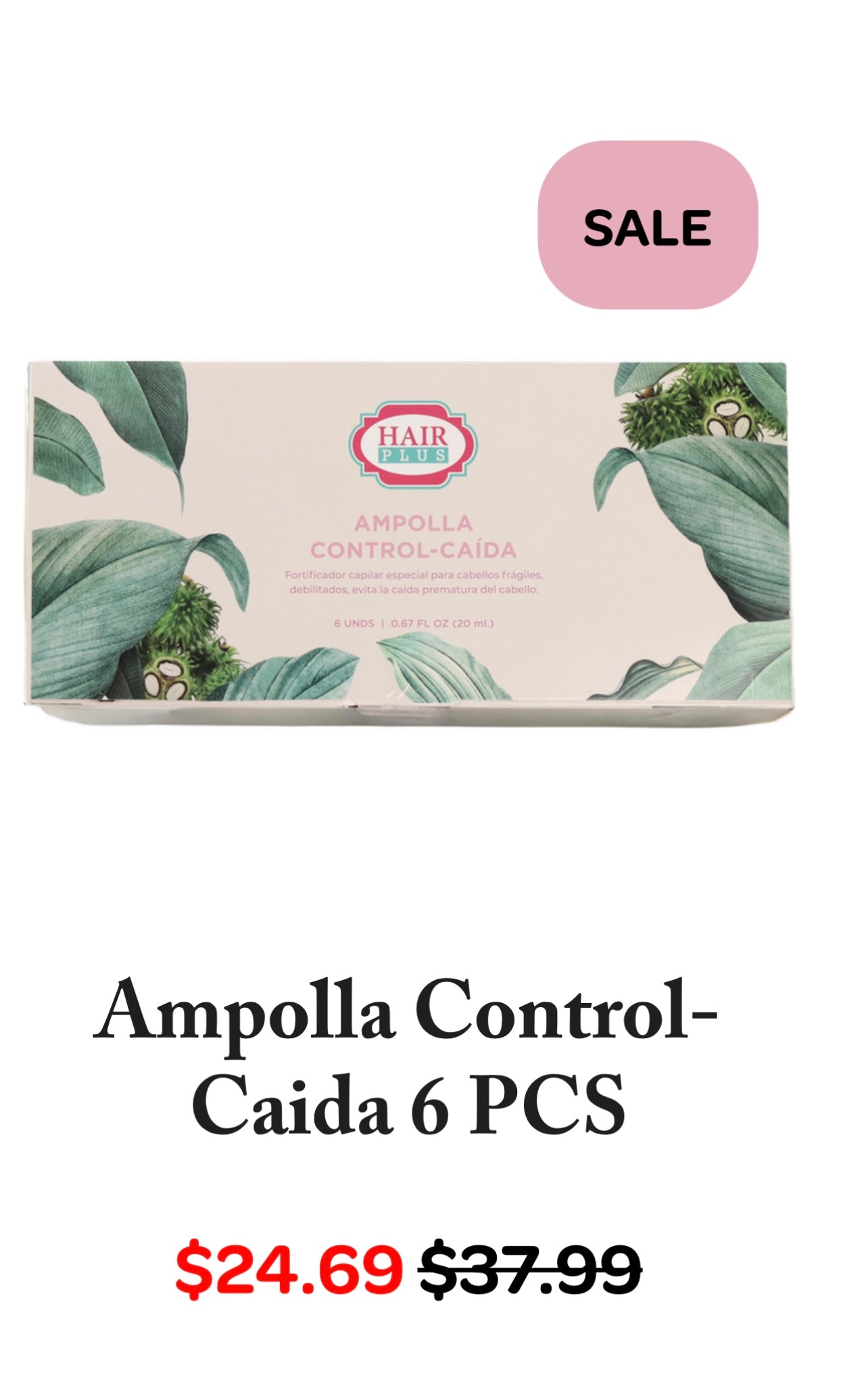 Ampolla Control-Caida 6 PCS