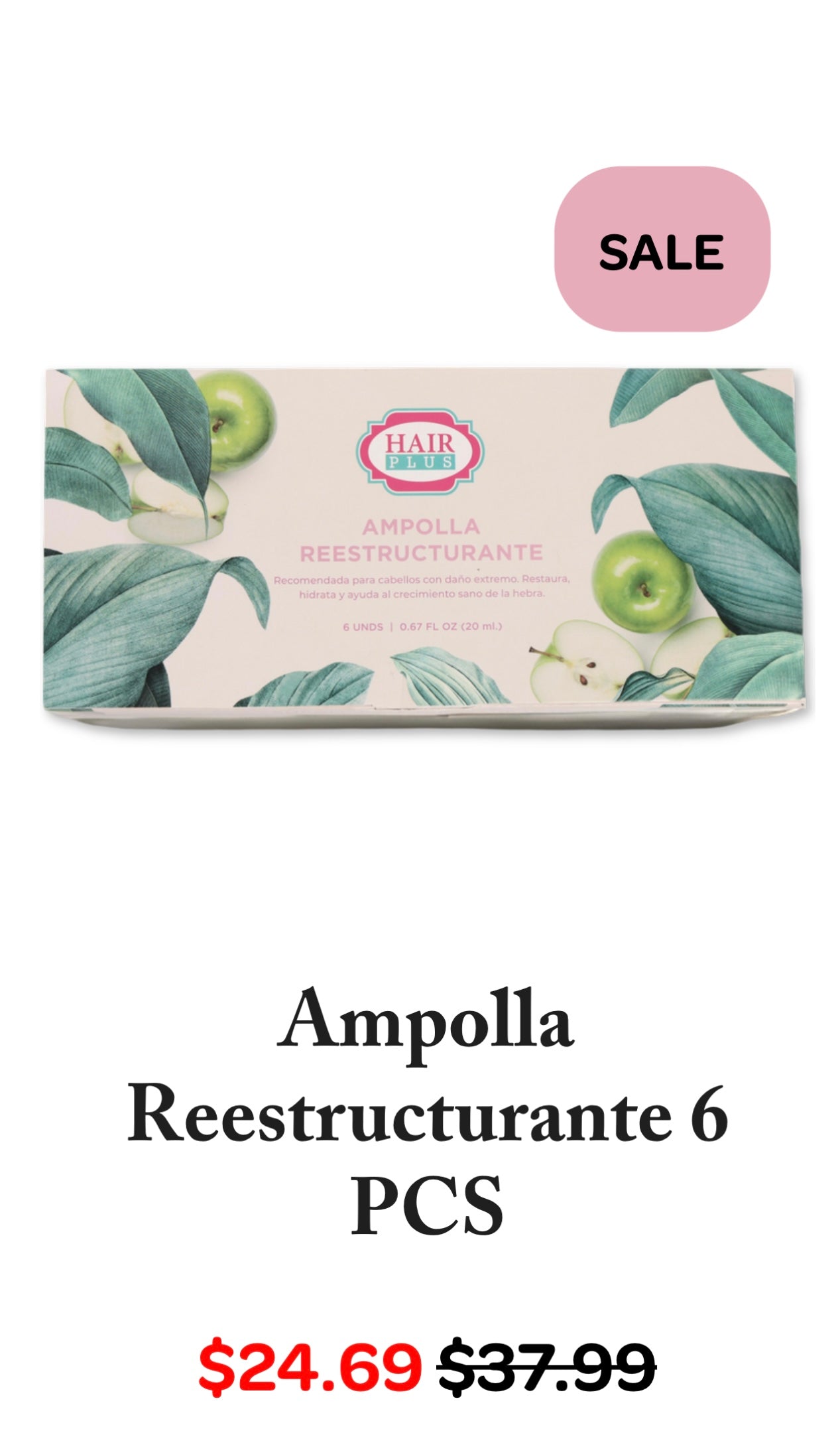 Ampolla Reestructurante 6 PCS