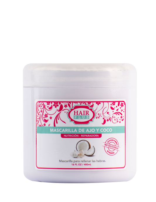 Mascarilla de ajo y coco 16oz